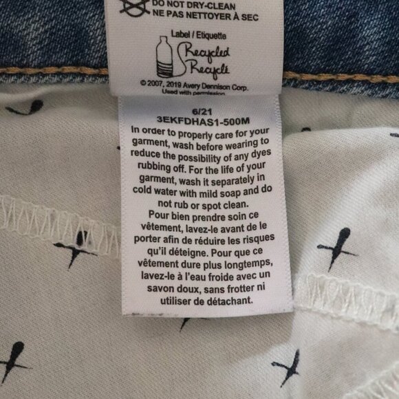 Denver Hayes Women's Blue Sz 10 Light Wash High Rise Denim Stretch Skinny Jeans - Picture 13 of 13